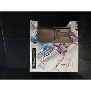 Libbey Fundamentals Radius Lustres Colored Goblets Set of 4